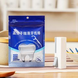 Storage Bottles 50pcs Dental Floss Flosser Picks Toothpicks Teeth Stick Tooth Cleaning Interdental Brush Oral Hygiene Care Tools