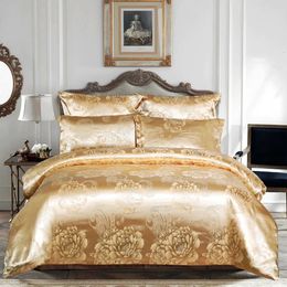 Bedding sets Luxury Floral Duvet Cover with Pillowcase Eur Couple Comforter Bed Quilt Wedding Set QueenFullKing 231009
