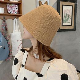 Berets Hat Women's Summer Korean-style Trendy All-match Fashion Internet-famous Japanese-style Thin Bucket Fisherman Sunscreen And