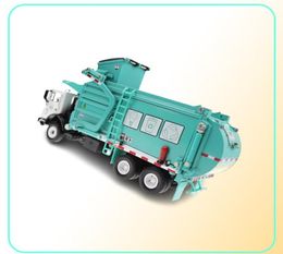 Alloy Diecast Barreled Garbage Carrier Truck 124 Waste Material Transporter Vehicle Model Hobby Toys For Kids Christmas Gift J1907961572