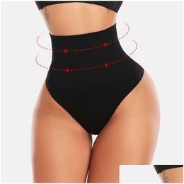 Women'S Shapers Womens Shapers Y Thong Panties High Waist G String Women Female Underwear Lenceria Bifter Calcinha Short S Plus Size S Dhz7U