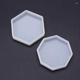 Baking Moulds Silicone Mold Mirror DIY Epoxy Resin Crafts Jewelry Making Pendant Decoration Geometric Hexagonal Handmade Molds Ornaments