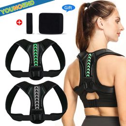 Back Support Adjustable Back Shoulder Posture Corrector Belt Clavicle Spine Support Reshape Your Body Home Office Sport Upper Back Neck Brace 231010