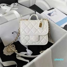 Designer Handbag caviar cowhide Shoulder Bag Flap Tote Bags quality lady fashion mini Wallet Gold chain crossbody purse