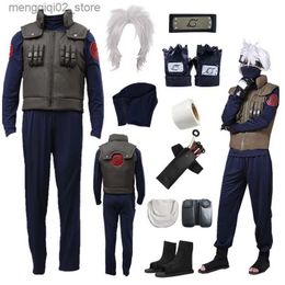 Theme Costume Anime cosplay Hatake Kakashi Halloween Cosplay Green vest Come Full comic Halloween come Q240307