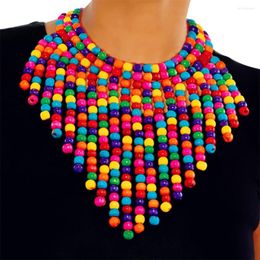 Pendant Necklaces Bohemian Multi Layer Necklace Bead Women Sweater Chain Travel