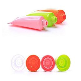 Packing Bottles Wholesale 5Ml 10Ml Soft Refillable Plastic Lotion Tubes Squeeze Cosmetic Bottle Screw Lids Container For Facial Cleans Dhmbe