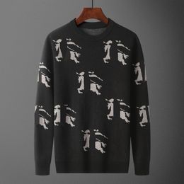Sweaters Fashion Brand Men Casual Vintage Style Sweater Casual Crew Neck Slim Fit Men Warm Cotton Pullovers Sweaters