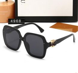 2023 luxury Oval sunglasses for men designer summer shades polarized eyeglasses black vintage oversized sun glasses of women male sunglass AAA