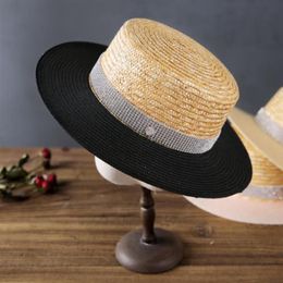 Wide Brim Hats For Women Women's Sun Hat Female Summer M Letter Straw Visor Caps Ladies Beach WomenWide251r