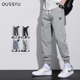 Mens Pants OUSSYU Brand Autumn Winter Harem Cotton Thick Jogging Sports Sweatpants Men Joggers Casual Ankle Trousers Male 231010