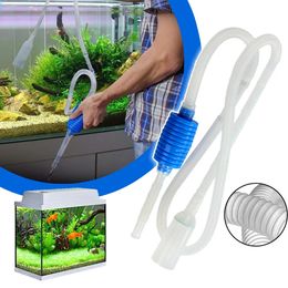 Cleaning Tools Aquarium Syphon Fish Tank Syphon Vacuum Cleaner Pump Acuario Accessories Semi automatic Water Change Changer Gravel Philtre 231010