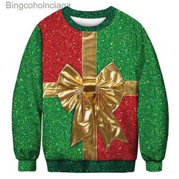 Women's Sweaters Christmas 3D Printing Snowman Deer Gift Santa Claus Ugly Christmas Sweater Unisex Men Women Christmas Jumper Pullovers BlusasL231010