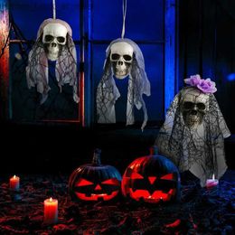 Other Event Party Supplies Halloween Skull Bride Clothes Hanging Ornaments Foam Bone Head Scene Layout Props Home Bar Decorations Festival Party Supplies Q231010