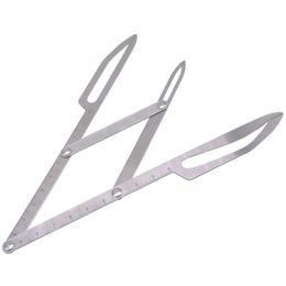 Eyebrow Tools Stencils Stainless Steel Eyebrow Ruler Eyebrow Stencil Make Up Tool Beauty Girl 231007