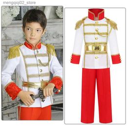 Theme Costume Halloween Cosplay Carnival Baby Boys Clothing Birthday Party Fancy Dress Up King Cloak Christmas Kids Charming Prince Comes Q240307