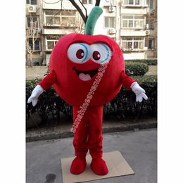 2024 red apple Mascot Costume High Quality Cartoon theme character Carnival Adults Size Christmas Birthday Party Fancy Outfit