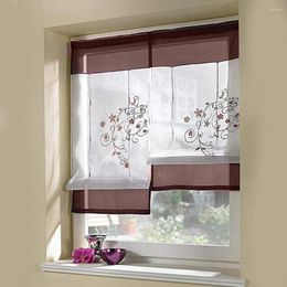 Curtain 2023 Roman Blinds Short Kitchen Curtains Solid Colour Blackout Rod Pocket Modern 1 Piece