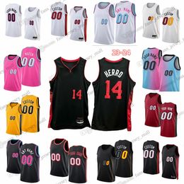 Printed 2023-24 New Season Basketball Jerseys Jimmy Butler Bam Adebayo Kyle Lowry Justin Champagnie Cheick Diallo Drew Peterson Smith Swider Alondes Williams