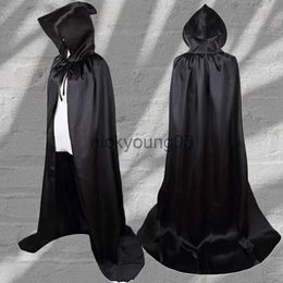 Theme Costume Women Men Halloween Cloak Set Creative Black Hooded Cloak Cosplay Vampire Witch Death Cloak for Adult Children Halloween Costume x1010