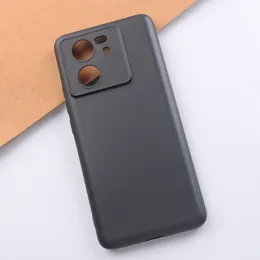 Soft Silicone Black Matte TPU Mobile Phone Case For Xiaomi Civi 3 13T Redmi 12 K60 Ultra Note 13 Pro Pro+ 5G 12S 4G Camera Lens Protector Cover