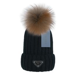 chapéus de malha de luxo, gorros de grife, chapéus xadrez, chapéus de bola de cabelo de coelho, protetores de orelha