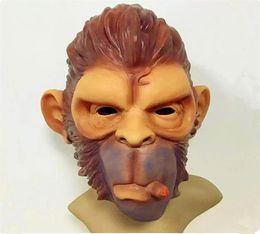 GTA Grand Theft Auto V Gorilla Mask Latex Beast Knight Chimpanzee Masks hood monkey Latex mascaras Halloween game play333R5062214