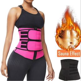 Women Waist Trainer Neoprene Belt Body Shaper Weight Loss Cincher Tummy Control Strap Shapwear Slimming Sweat Fat Burning Girdle 2336V