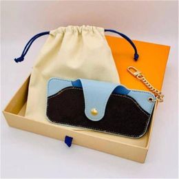 Luxury Designer Sunglasses Case Brand Letter Flower Unisex Fashion Sunglass Box Packing PU Leather Glasses Bag Eyewear Accessories290n