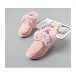 Boots 2023 Snow Women Fashion Winter Short Muffin Sole Plush Woman Ankle Exquisite And Cute Warm Shoes