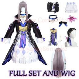 Xs-3xl in Stock Full Set Herta Cosplay Costume Honkai Start Rail Game Cosplay Uniform Outfit Herta Cosplay Wig Costumecosplay