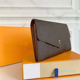 version luxury designer purses women men wallets handbag Brand Canvas letter credit card holder brown printing coin