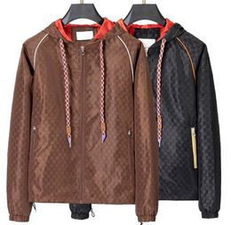 23c designer jacket men long sleeve luxury print hooded zip up jackets windbreaker mens coat