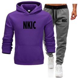 2022 Fashion Brand Tracksuit Men Plus Size 3XL Spring Autumn Two Piece Clothing Sets Casual Track Suit Sportswear Sweatsuits S-3XL244N