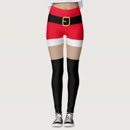 Women's Leggings Women Christmas Printed Pants Party Santa Claus Reindeer Workout Jogging Ladies Year Stretch Trousers