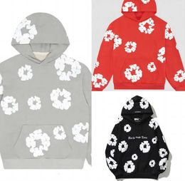 Denim Tears the Cotton Wreath Sweatshirt Unisex Oversized Hoodies Design Hoody Fashion Hip Hop Hooded Sweatshirt hk
