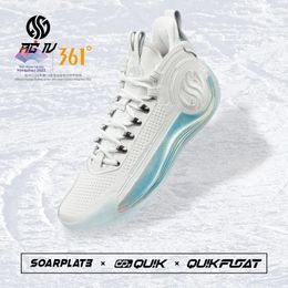 Dress Shoes 361 Degrees AG4 Lux Men Basketball Shoes Actual Combat Non-Slip Carbon Plate Shock-Absorbing Wear-Resistant Sneakers 672411101F 231009