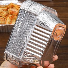 Tools 10pcs Baking Disposable Aluminum Foil Packaging Box Kitchen Rectangular Tinfoil Tray BBQ Special Thickened Bowl Takeaway