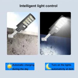 600W 800W LED Solar lamp IP65 Street light high bright Radar Motion Sensor Smart lighting Outdoor Light for Courtyard Piazza yard Control LL