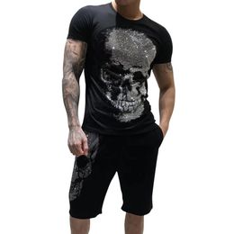 PLEIN BEAR T SHIRT PP Mens Designer Tshirts Brand Clothing Men's Rhinestone Graphic T-Shirt Skull Printed Bling Stone Classic236B