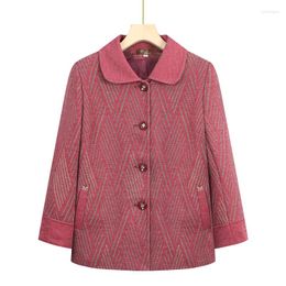 Women's Jackets Short Coat For Middle-Aged And Elderly Mom Casual Outerwear Tops Women Spring Autumn 5XL