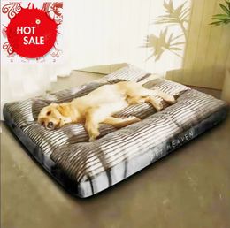 kennels pens Dog Bed Washable Kennel four seasons Pet Large Sofa Plus Corduroy Thick Deep Sleep Cushion Puppy Mat for Small To Large Dogs 231010