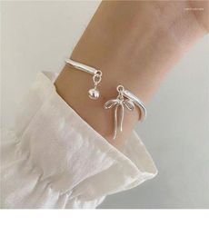 Link Bracelets 2023 Simple Fashion Bow Bell Unique Design For Women High End Cute Fugitive Princess Hand Jewellery Gift