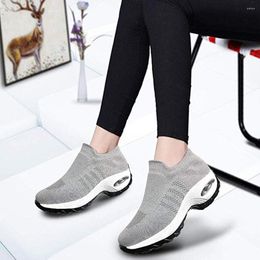 Dress Shoes Running Women Breathable Casual Outdoor Light Weight Sports Walking Platform Ladies Sneakers Black