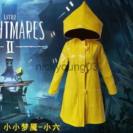 Theme Costume Halloween Cospaly Costume Anime Little Nightmares Six Cosplay Little Nightmare Hungry Kids Props Unisex Halloween Carnival Party x1010