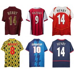 2002 2005 HENRY BERGKAMP Retro Soccer Jersey 94 97 V. PERSIE VIEIRA MERSON ADAMS Home Away 3rd Football Shirt WRIGHT REYES PIRES Uniforms