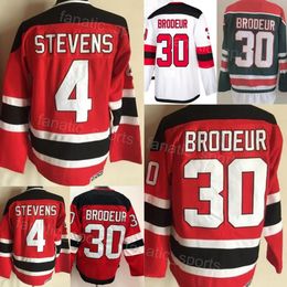 Retro Hockey 4 Scott Stevens Vintage Jersey CCM Classic 30 Martin Brodeur Team Red White Green Color Retire Mens Embroidery And Sewing For Sport Fans Pure Cotton