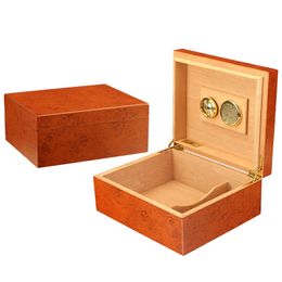 Portable Cedar Wood Cigar Humidor Box, Humidor Case, Humidifier Humidifier, Gift, Fashion Leather Cigar Case