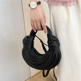 Totes Bottegaaveneta Bag Noodle Knot Female Hand Feel Underarm Handbag Weave Handbag Dumpling L