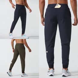 lulu LU-1033 Pantaloni da corsa da uomo in tessuto sottile primavera-estate ad asciugatura rapida Pantaloni da allenamento Pantaloni da tuta casual rilassati Alta qualità